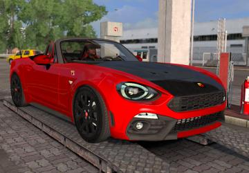 Мод Fiat 124 Spider (Abarth) версия 1.0 для Euro Truck Simulator 2 (v1.31.x, 1.32.x)