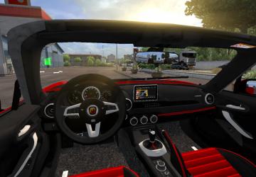 Мод Fiat 124 Spider (Abarth) версия 1.0 для Euro Truck Simulator 2 (v1.31.x, 1.32.x)