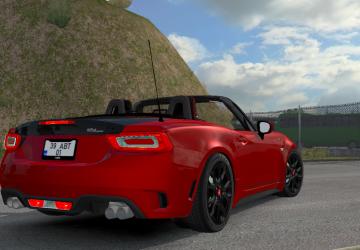 Мод Fiat 124 Spider (Abarth) версия 1.0 для Euro Truck Simulator 2 (v1.31.x, 1.32.x)