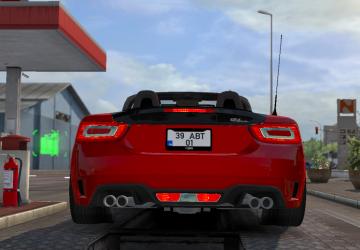 Мод Fiat 124 Spider (Abarth) версия 1.0 для Euro Truck Simulator 2 (v1.31.x, 1.32.x)