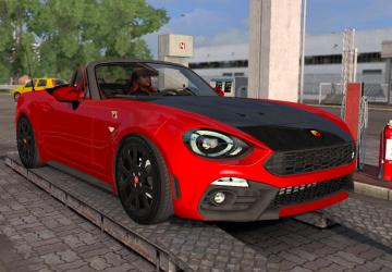 Мод Fiat 124 Spider (Abarth) версия 1.1 для Euro Truck Simulator 2 (v1.33.x, 1.34.x)