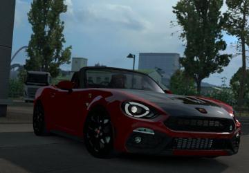 Мод Fiat 124 Spider (Abarth) версия 1.2 для Euro Truck Simulator 2 (v1.35.x)