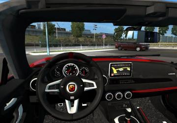 Мод Fiat 124 Spider (Abarth) версия 1.2 для Euro Truck Simulator 2 (v1.35.x)