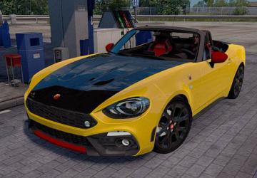 Мод Fiat 124 Spider (Abarth) версия 1.3 для Euro Truck Simulator 2 (v1.35.x, 1.36.x)