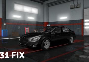 Мод Фикс для Peugeot-508 версия 1.0 для Euro Truck Simulator 2 (v1.31.x)