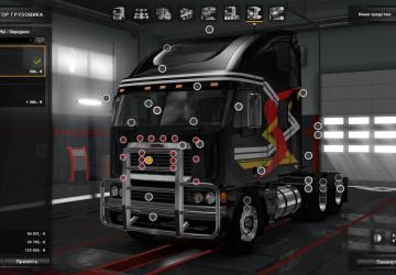 Мод Freightliner Argosy версия 2.3.2 от 23.03.18 для Euro Truck Simulator 2 (v1.27.x, - 1.30.x)