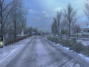 Мод Frosty Winter Weather Mod версия 6.1 для Euro Truck Simulator 2 (v1.26.x)