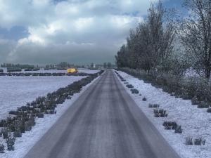 Мод Frosty Winter Weather Mod версия 6.2 для Euro Truck Simulator 2 (v1.26.x)