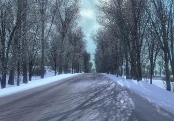 Мод Frosty Winter Weather Mod версия 6.8 для Euro Truck Simulator 2 (v1.32.x)