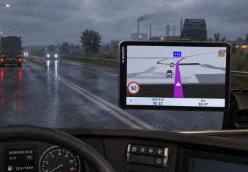 Мод Garmin Dezl LGV1020 версия 1.0 для Euro Truck Simulator 2 (v1.60.x)