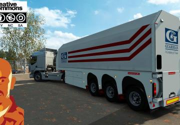 Мод Glass Trailer Reworked версия 1.0 для Euro Truck Simulator 2 (v1.32.x, - 1.34.x)
