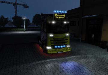 Мод Grilland Lightbox Pack for Scania S 2016 версия 1.0 для Euro Truck Simulator 2 (v1.45.x, 1.46.x)