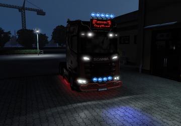 Мод Grilland Lightbox Pack for Scania S 2016 версия 1.0 для Euro Truck Simulator 2 (v1.45.x, 1.46.x)