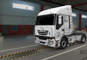Мод Грязный скин для Iveco Stralis версия 1.0 для Euro Truck Simulator 2 (v1.40.x)
