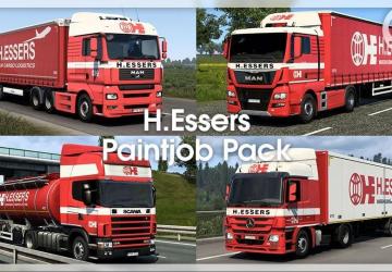 Мод H.Essers Paintjob Pack версия 1.0 для Euro Truck Simulator 2 (v1.40.x, 1.41.x)