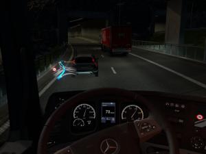 Мод Heads-Up Display версия 1.0 для Euro Truck Simulator 2 (v1.28.x)