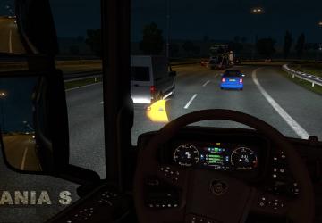 Мод Heads-Up Display версия 1.1 для Euro Truck Simulator 2 (v1.30.x, - 1.34.x)