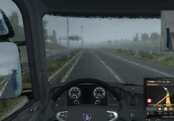 Мод Realistic Rain версия 2.4.1 для Euro Truck Simulator 2 (v1.35.x)