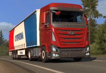 Мод Hyundai Xcient версия 0.4 для Euro Truck Simulator 2 (v1.46.x)