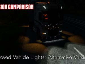 Мод Улучшенный свет всего транспорта для слабых ПК v1.3 для Euro Truck Simulator 2 (v1.28.x, - 1.31.x)