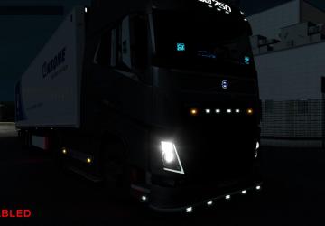 Мод Улучшенный свет всего транспорта для слабых ПК v4.0 для Euro Truck Simulator 2 (v1.37.x, 1.38.x)