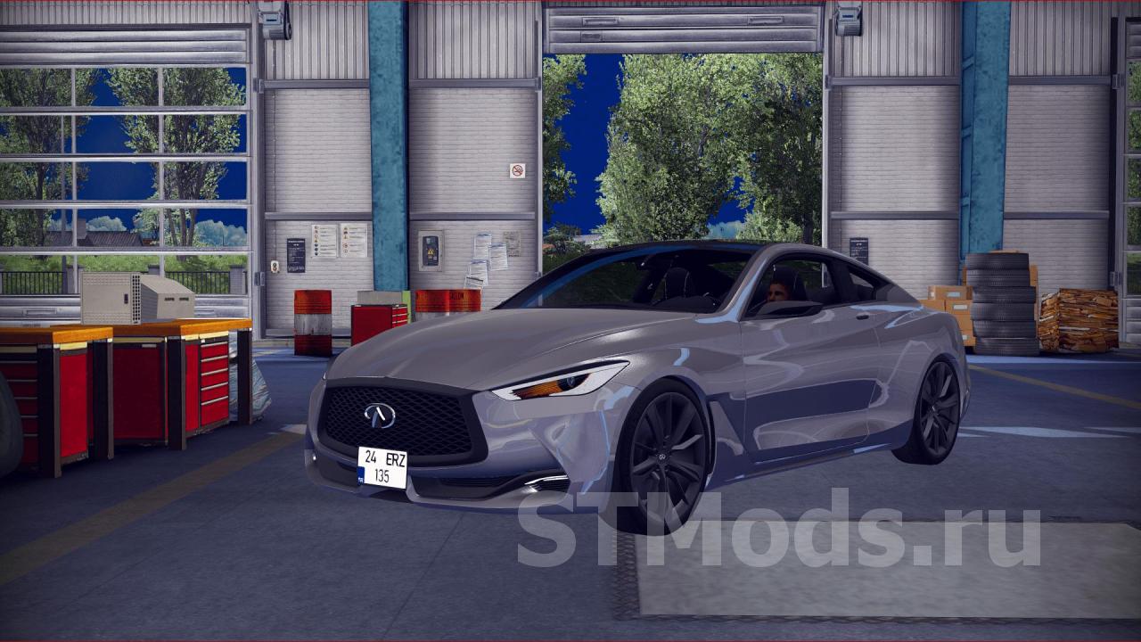 Скачать мод Infiniti Q60 версия 1.0 для Euro Truck Simulator 2 (v1.35.x,  1.36.x)