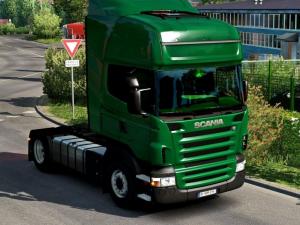 Мод Интерьер CMI Green для Scania RJL версия 1.0 для Euro Truck Simulator 2 (v1.28.x, - 1.35.x)