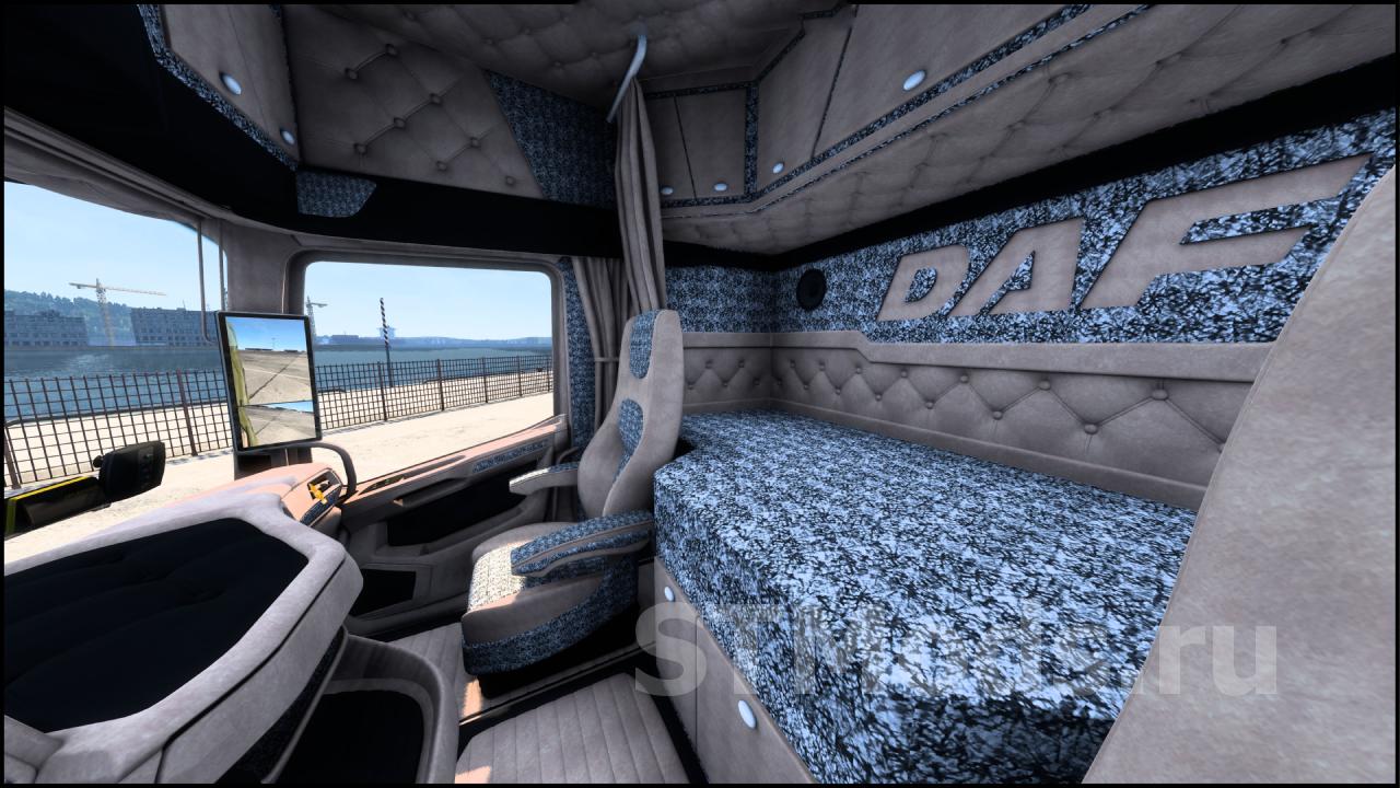 Моды для euro truck simulator 2 интерьер для daf