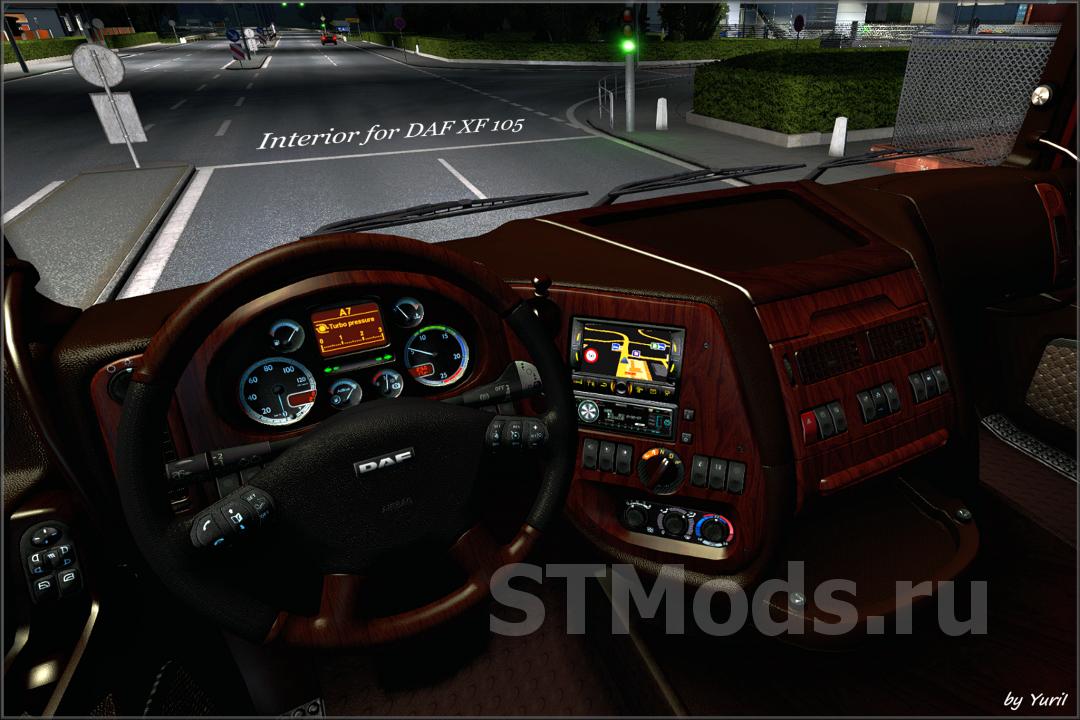Моды для euro truck simulator 2 интерьер для daf