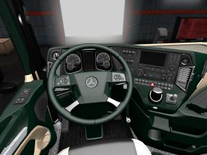Мод Интерьер для Mercedes-Benz New Actros версия 1.0 для Euro Truck Simulator 2 (v1.28.x, 1.30.x)