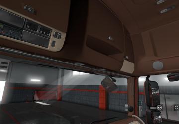 Мод Интерьер «Lux» для грузовика DAF Euro 6 версия 1.0 для Euro Truck Simulator 2 (v1.31.x, - 1.34.x)