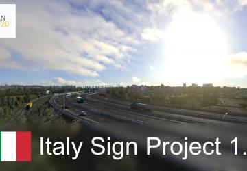 Карту Italian Sign Project версия 1.0 для Euro Truck Simulator 2 (v1.36.x)