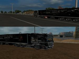 Мод Jack Daniels Combo Skin Pack for Scania RS RJL v5.5 для Euro Truck Simulator 2 (v1.30.x)