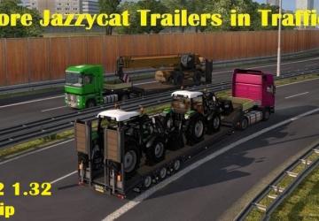 Мод Jazzycat Trailers Pack Traffic Addon версия 1.1 для Euro Truck Simulator 2 (v1.32.x, - 1.34.x)