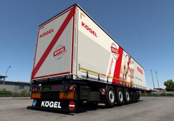 Мод Kögel Trailers by Dotec версия 1.03 (14.11.21) для Euro Truck Simulator 2 (v1.40.x, - 1.43.x)