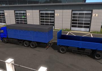 Мод Камаз 54-64-65 + прицеп версия 7.2 для Euro Truck Simulator 2 (v1.38.x)