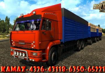 Мод КамАЗ 54-64-65 версия 27.02.21 для Euro Truck Simulator 2 (v1.39.x)