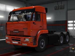 Мод КамАЗ-6460 версия 1.5 для Euro Truck Simulator 2 (v1.27, - 1.30.x)