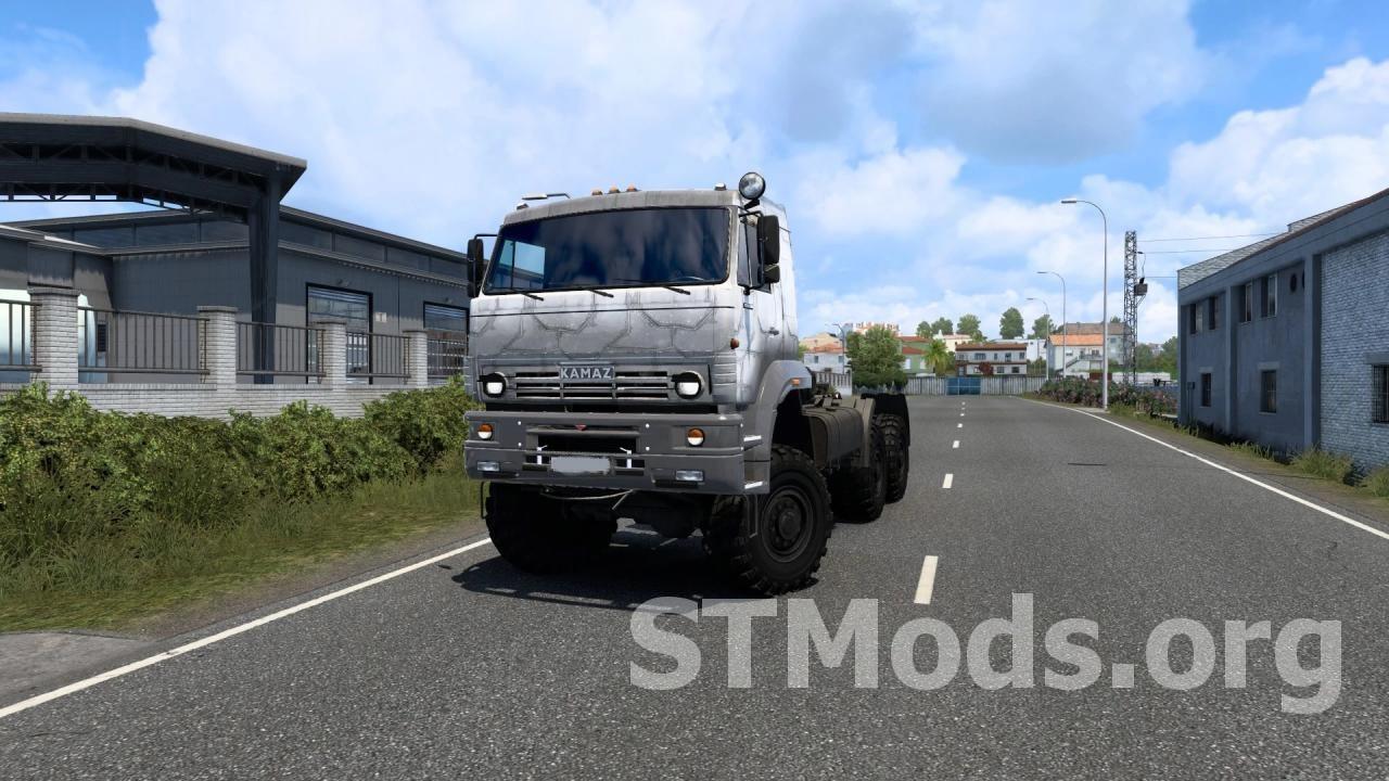 Скачать мод КамАЗ 65225 + низкорамник версия 2.7 для Euro Truck Simulator 2  (v1.49.х)