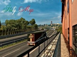 Карту Карта «Italy Map» версия 1.1 для Euro Truck Simulator 2 (v1.27)