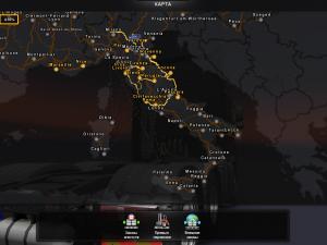 Карта «Italy Map» версия 2.0 для Euro Truck Simulator 2 (v1.27.х, 1.28.x)