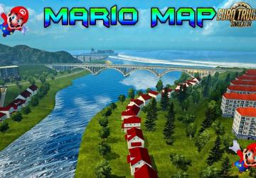Карта «Марио» версия 1.45 для Euro Truck Simulator 2 (v1.45.x)