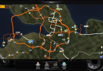 Карту Карта России «RusMap версия 1.9.0 для Euro Truck Simulator 2 (v1.35.x)