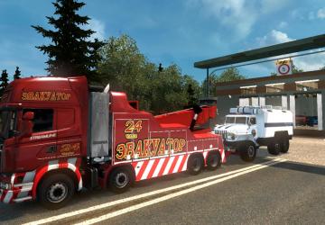 Карту Карта «Российские просторы» версия 5.5 для Euro Truck Simulator 2 (v1.30.x)