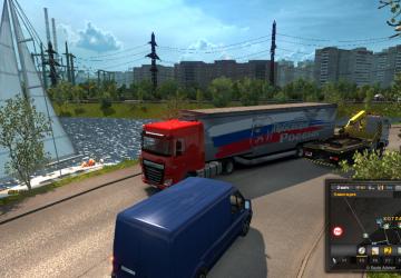 Карту Карта «Российские просторы» версия 7.1 для Euro Truck Simulator 2 (v1.33.x, 1.34.x)
