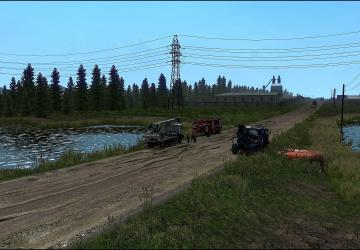 Карту Карта «Суровая Россия Сибирь» версия R5 для Euro Truck Simulator 2 (v1.36.x)