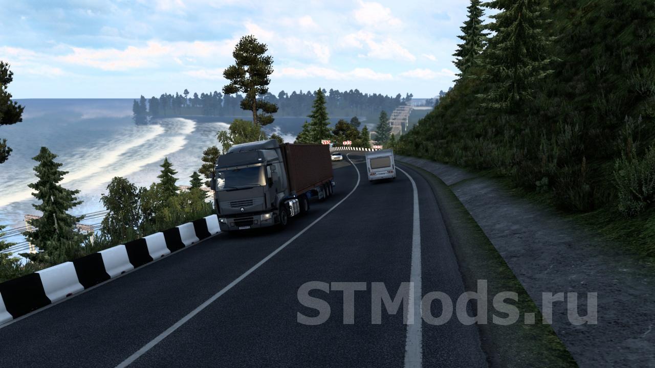 Скачать Карта «Суровая Россия Сибирь» версия R20 для Euro Truck Simulator 2  (v1.41.x, 1.42.x)