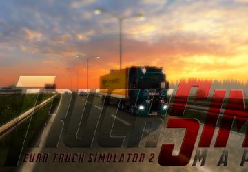 Карту Карта «TruckSim Map» версия 6.6.3 для Euro Truck Simulator 2 (v1.32.x)