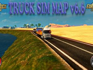 Карту Карта «TruckSim Map» версия 6.6 для Euro Truck Simulator 2 (v1.27.x)