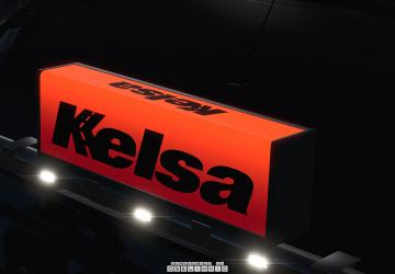 Мод Kelsa LED illuminated nameboards версия 1.11 для Euro Truck Simulator 2 (v1.35.x, - 1.39.x)